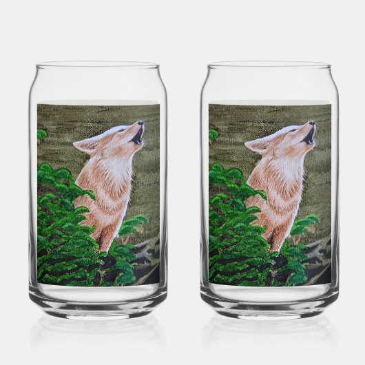 Howling Coyote Dosenglas (Rückseite)