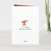 Howling Coyote - Funny Animal Birthday Karte (Rückseite)