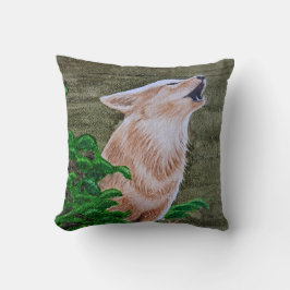 Howling Coyote Kissen