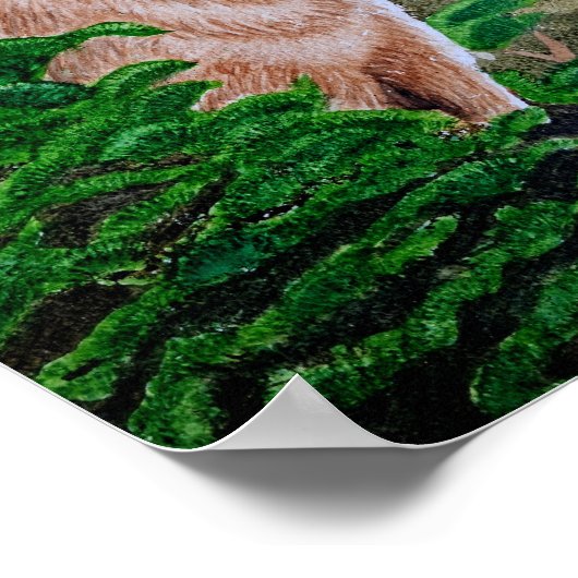 Howling Coyote Poster (Ecke)