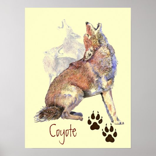 Howling Coyote Poster (Vorne)