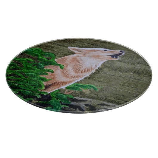 Howling Coyote Schneidebrett (Ecke)