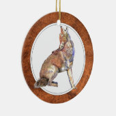 Howling Coyote, Tier, Wildtiere Keramik Ornament (Rechts)