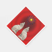 HOWLING COYOTES SERVIETTE (Ecke)
