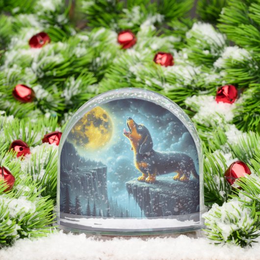 Howling Dackel Schneekugeln (Weihnachten)