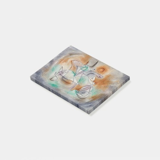 Howling Dog (1928) by Paul Klee Post-it Klebezettel (angewinkelt)