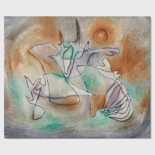 Howling Dog von Paul Klee Geschenkpapier (Flach)