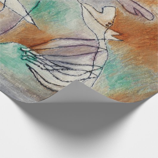 Howling Dog von Paul Klee Geschenkpapier (Ecke)