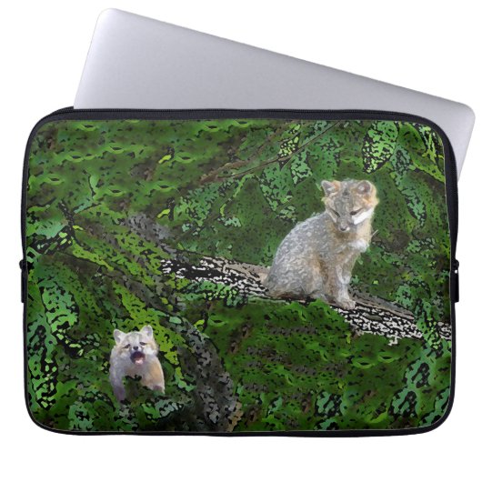 Howling Fox Laptop-Abdeckung Laptopschutzhülle (Vorderseite)