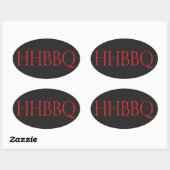 Howling Hog Barbecue Euro Sticker (Blatt)