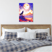 howling leinwanddruck (Insitu (Schlafzimmer))