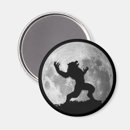 Howling Mad Werewolf Magnet (Vorderseite/Rückseite)