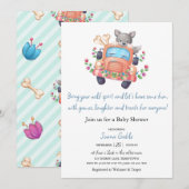 Howling mit Joy Niedlich Wolf Boy Baby Shower Einladung (Vorne/Hinten)