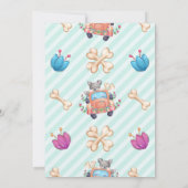 Howling mit Joy Niedlich Wolf Boy Baby Shower Einladung (Rückseite)