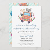 Howling mit Joy Niedlich Wolf Boy Baby Shower Invi Einladung (Vorne/Hinten)