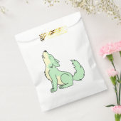 Howling Pastel Green Wolf Geschenktütchen (Versiegelt)