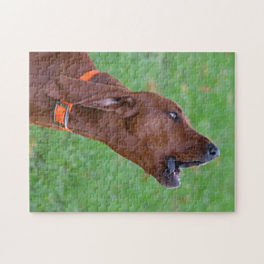 Howling Redbone Coonhound Jagdhund Puzzle (Horizontal)