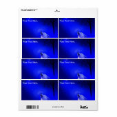 Howling Timber Wolf in der schneesichtigen Nacht (Vorne)