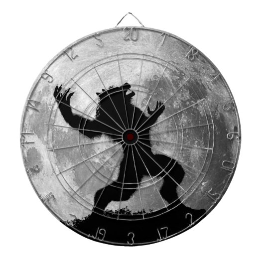 Howling Werewolf Dartboard Dartscheibe (vorne)
