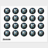 Howling Wild Wolf - Ein Moonlit Fantasy Sticker (Blatt)