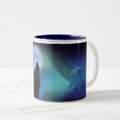 Howling Wolf, Adler, Moon & Shaman Drink Tasse (VorderseiteRechts)