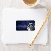 Howling Wolf Adressaufkleber (Insitu)