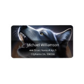 Howling Wolf Adressaufkleber (Vorne)