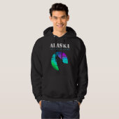 Howling Wolf Alaska Native American Alaska Tribal Hoodie (Vorne ganz)