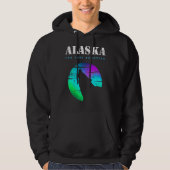 Howling Wolf Alaska Native American Alaska Tribal Hoodie (Vorderseite)