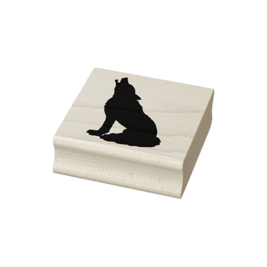 Howling Wolf Animal Rubber Briefmarke Gummistempel (Stempel)