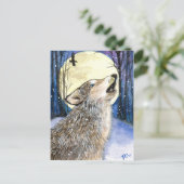 Howling - Wolf Art Postkarte (Stehend Vorderseite)