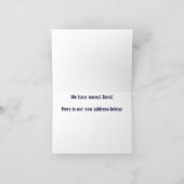 Howling Wolf Art Wildlife Announccard Ankündigung (Innenseite)