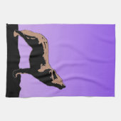 Howling Wolf at Sunset - Original Wildlife Art Geschirrtuch (Horizontal)
