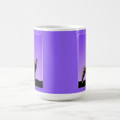 Howling Wolf at Sunset - Original Wildlife Art Kaffeetasse (Mittel)