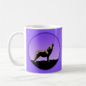 Howling Wolf at Sunset - Original Wildlife Art Kaffeetasse (Links)