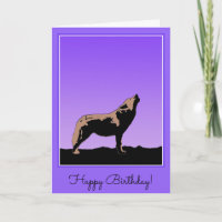 Howling Wolf at Sunset - Original Wildlife Art