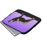 Howling Wolf at Sunset - Original Wildlife Art Laptopschutzhülle (Vorne Knopf)