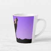 Howling Wolf at Sunset - Original Wildlife Art Milchtasse (Rechts)