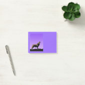 Howling Wolf at Sunset - Original Wildlife Art Post-it Klebezettel (Büro)