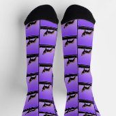Howling Wolf at Sunset - Original Wildlife Art Socken (Oben)