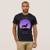 Howling Wolf at Sunset - Original Wildlife Art T-Shirt (Vorne ganz)
