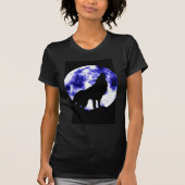 Howling Wolf auf dem Mond T-Shirt (Vorderseite)