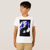 Howling Wolf auf dem Mond T-Shirt (Vorne ganz)