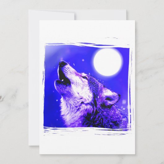 Howling Wolf auf der Einladung zum Mond (Vorderseite)