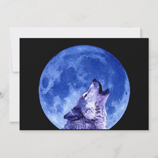 Howling Wolf auf der Einladung zum Mond (Vorderseite)
