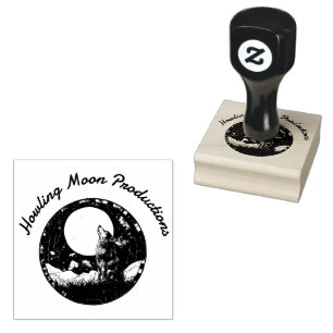 Howling Wolf aus der Briefmarke eines Produkts Gummistempel