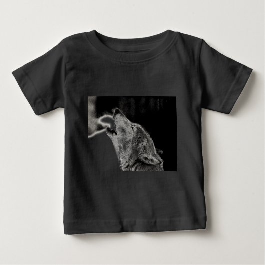 Howling Wolf Baby T-shirt (Vorderseite)