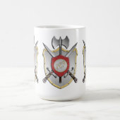 Howling Wolf Battle Wappen Kaffeetasse (Mittel)
