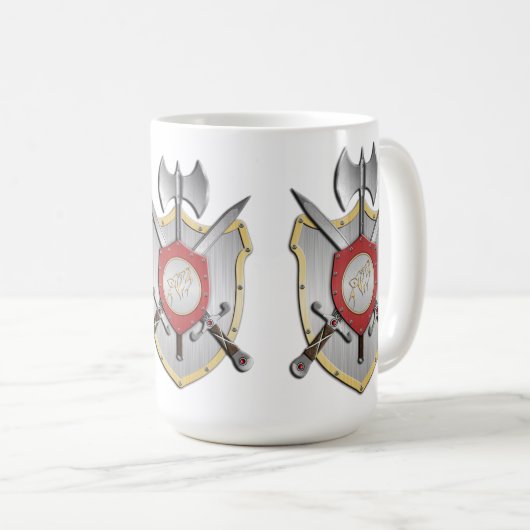 Howling Wolf Battle Wappen Kaffeetasse (VorderseiteRechts)