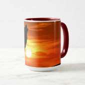 Howling Wolf bei der Tasse der Sunset Keramik (VorderseiteRechts)